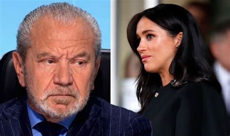 Rude And Disrespectful Lord Sugar Defends Meghan Markle Against