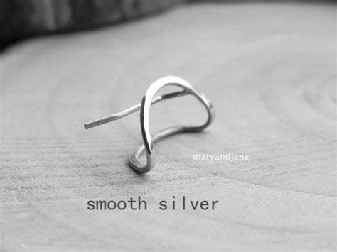 Folded Ear Pin Silver Ear Climber Ear Pin Contemporary Etsy Silver