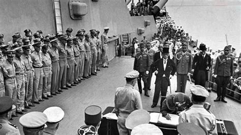 珍贵影像：直击1945年二战日本投降签字仪式现场 凤凰网视频 凤凰网