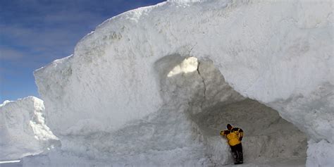 Mother Nature Gives Back Stunning Ice Caves Form