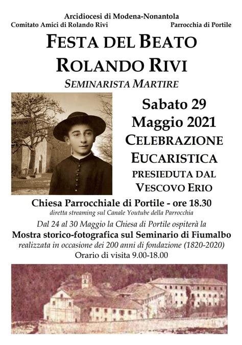 A Portile La Festa Del Beato Rolando Rivi Con Il Vescovo Castellucci