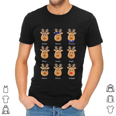 Awesome Cute Rudolph The Red Nose Reindeer Christmas Shirt Hoodie