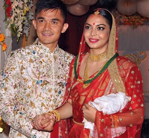 Sunil recently tied the knot with girlfriend sonam bhattacharya who also happens to be the daughter of a footballer. Indian football captain Chhetri gets hitched! - Rediff Sports