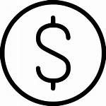 Dollar Sign Icon Money Outline Coin Finance