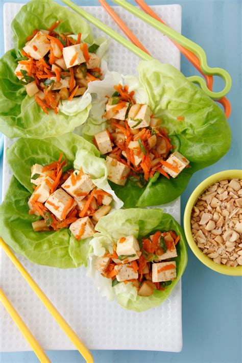 Have you tried lettuce wraps yet? Vegetarian Lettuce Wraps Recipe — Dishmaps