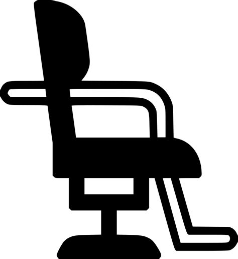 Download Salon Furniture Barber Hair Cutting Hairdresser Chair Svg ...