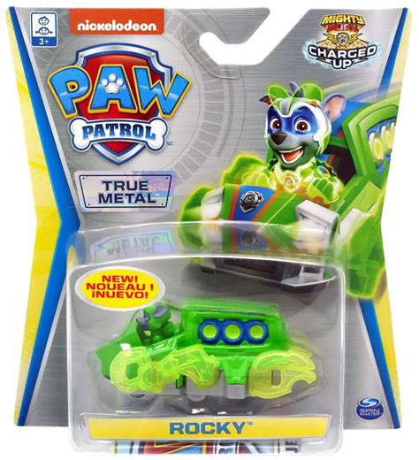 Hot Sale 🛒 Paw Patrol Mighty Pups Charged Up True Metal Rocky Diecast