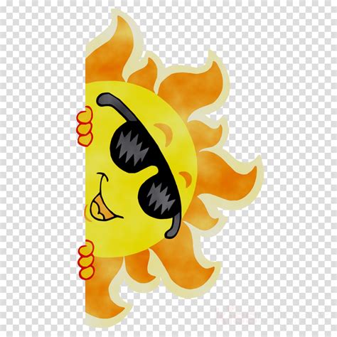 Summer Sun Clipart Summer Cartoon Yellow Transparent Clip Art