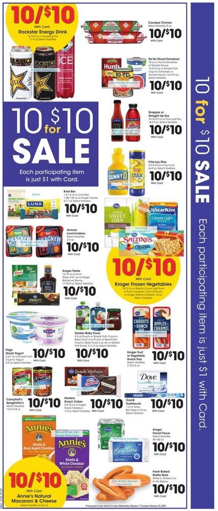 99th ave., tolleson, az 85353 +1 623 936 2100 jay c 900 a avenue, seymour, in 47274 +1 812 522 1374 king soopers 65 tejon st., p.o. Fry's Food Weekly Ad Feb 17 - Feb 23, 2021