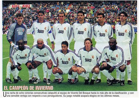Real Madrid Team Group In 2000