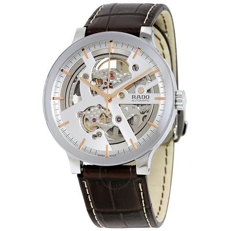 Founded in 1917 in lengnau, rado redefined what luxury means and its watches you just need to know they're the best. Rado Centrix Automatic Silver Skeleton Dial Men's Watch ...