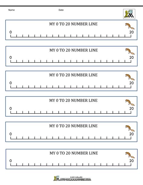 Number Line 0 To 20