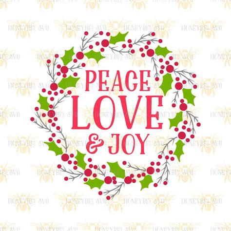 Download Peace Love Joy SVG Cut File | Instant Digital Download ...