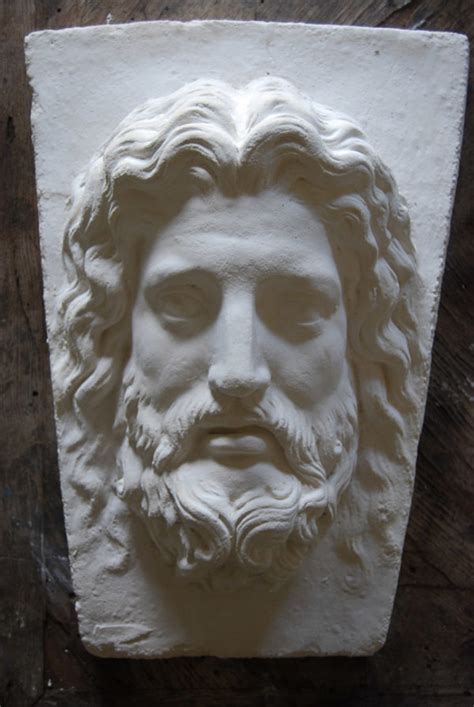 An English Relief Cast Plaster Asclepius Keystone Lassco Englands