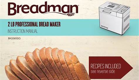 Breadman Bread Machine Manual