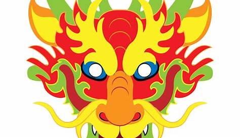 Chinese Dragon Mask Template | Free Printable Papercraft Templates