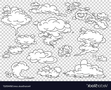 Best Cartoon Speed Clouds Vector File Free Free Vector