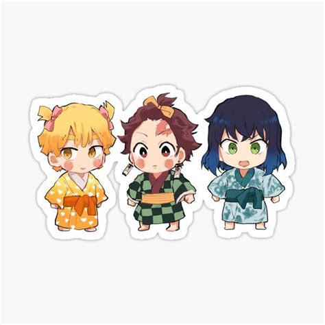 Kimetsu No Yaiba Stickers Chibi Cute Stickers Anime Printables