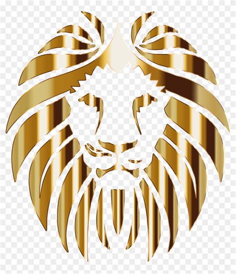 Lion 3 No Background Gold Lion Logo Design Free Transparent Png