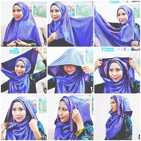 Tutorial Hijab Kondangan Simple Segi Empat Tutorial Iki Rek