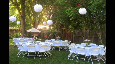 Take for instance the stunning nuptials of raleigh, north carolina, newlyweds jenny and rob. Backyard wedding reception ideas - YouTube