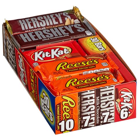 Hersheys Chocolate Full Size Candy Bar Variety Pack 30 Count Walmart Canada