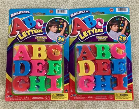 Magnetic Abc 123 Alphabet Letters And Numbers Learning Refrigerator