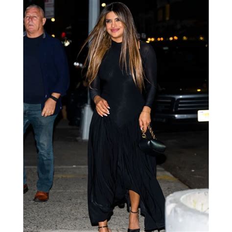 Priyanka Chopra Looks Bewitching In A Black Backless Gown As She Visits Her Restaurant Sona In