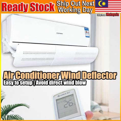 Retractable Air Conditioning Cond Conditioner Anti Direct Blow Wind Deflector Redirect Board