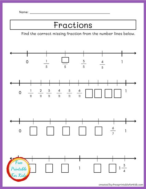 Fraction Worksheet For Grade 3 With Answers
