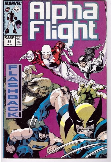 Alpha Flight Nov Marvel Comic Book Wolverine Flashback Comic Book Covers Alpha