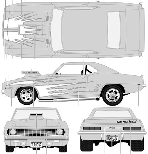 Chevrolet Camaro Z 28 Motorworks 1969 Chevrolet Drawings