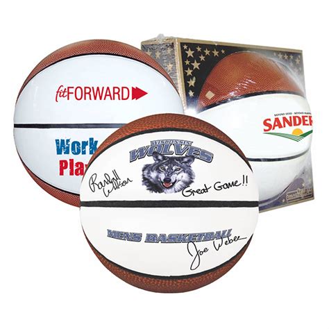 Custom Imprinted Mini And Full Size Signature Basketballs At Low Prices