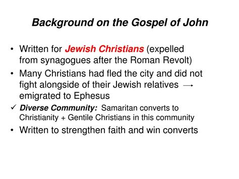Ppt Gospel Of John Powerpoint Presentation Free Download Id1808983