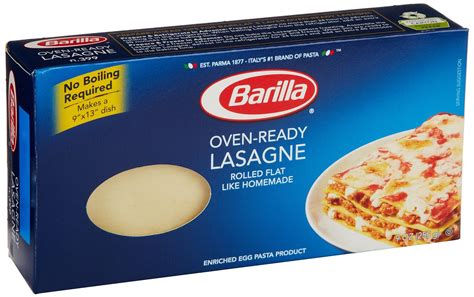 Barilla No Bake Lasagna Noodles Nutrition Besto Blog
