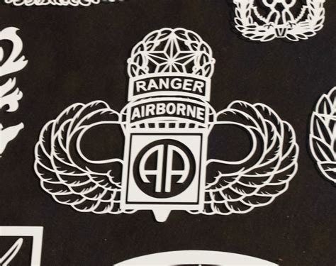 82nd Airborne Ranger With Master Wings Vinyl Decal In 2022 Airborne