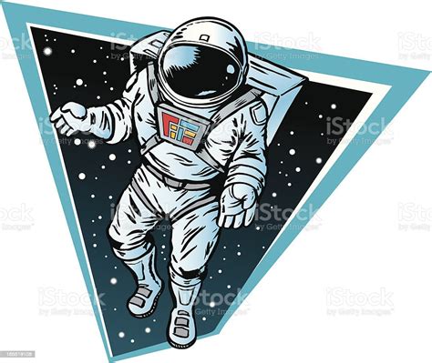Astronaut Floating In Space Stock Illustration Download Image Now