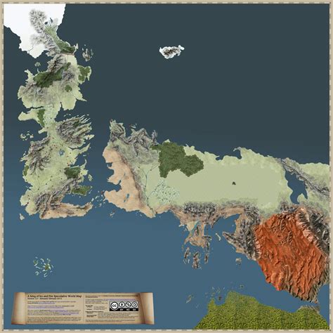 Song Of Ice And Fire Speculative World Map Mapa De Game Of Thrones