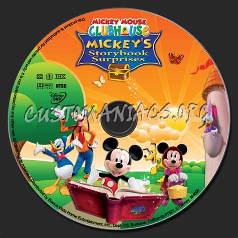 Mickey Mouse Clubhouse Mickeys Storybook Surprises Dvd Label Dvd