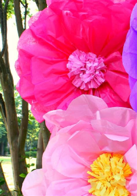 Make The Coolest Giant Tissue Paper Flowers Ever Tissue Paper