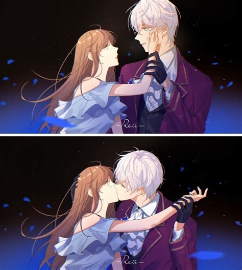 Image About Mystic Messenger In Aanime By Carla Black White Couple Manga Anime Romantique