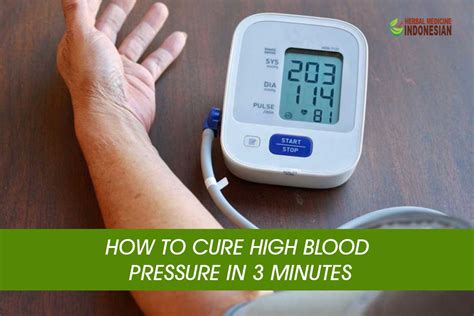 How To Cure High Blood Pressure In 3 Minutes Herb Medicine Indonesia