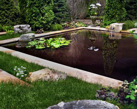 Formal Water Garden Mediterranean Pool By Laughing Waters Inc