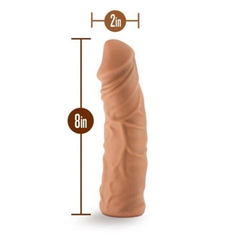 The Realm Realistic 8 Inch Lock On Dildo Mocha Sex Toys At Adult Empire
