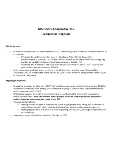 Free 10 Cooperative Proposal Samples Business Project Research