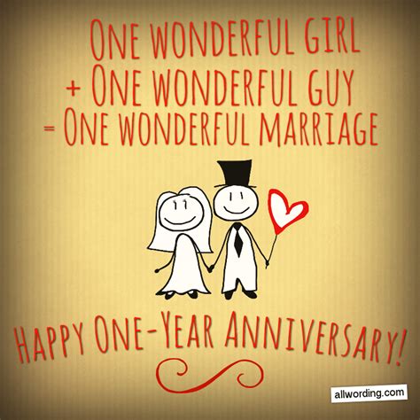 First Anniversary Wishes For a Husband, Wife, or Couple ...