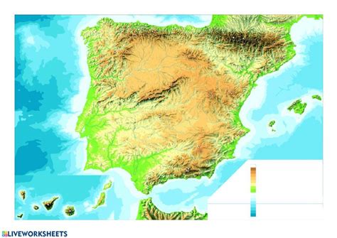 Plano Restringir Abrasivo Mapa Fisico De España Sin Nombres Rifle