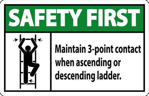Safety First Maintain 3 Point Contact When Ascending Or Descending
