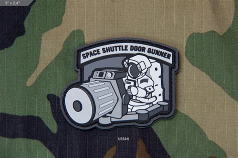 Space Shuttle Doorgunner Pvc Morale Patch