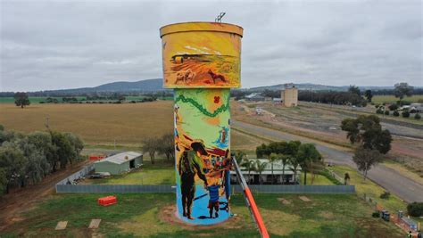 Controversial Yerong Creek Water Tower Mural Finished The Border Mail